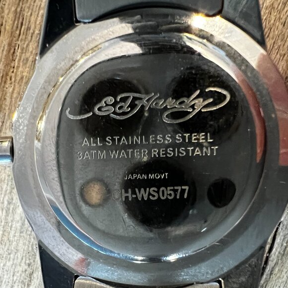 Ed Hardy Skull Watch, Vintage Y2K Women’s Statement Piece, Authentic main image 4